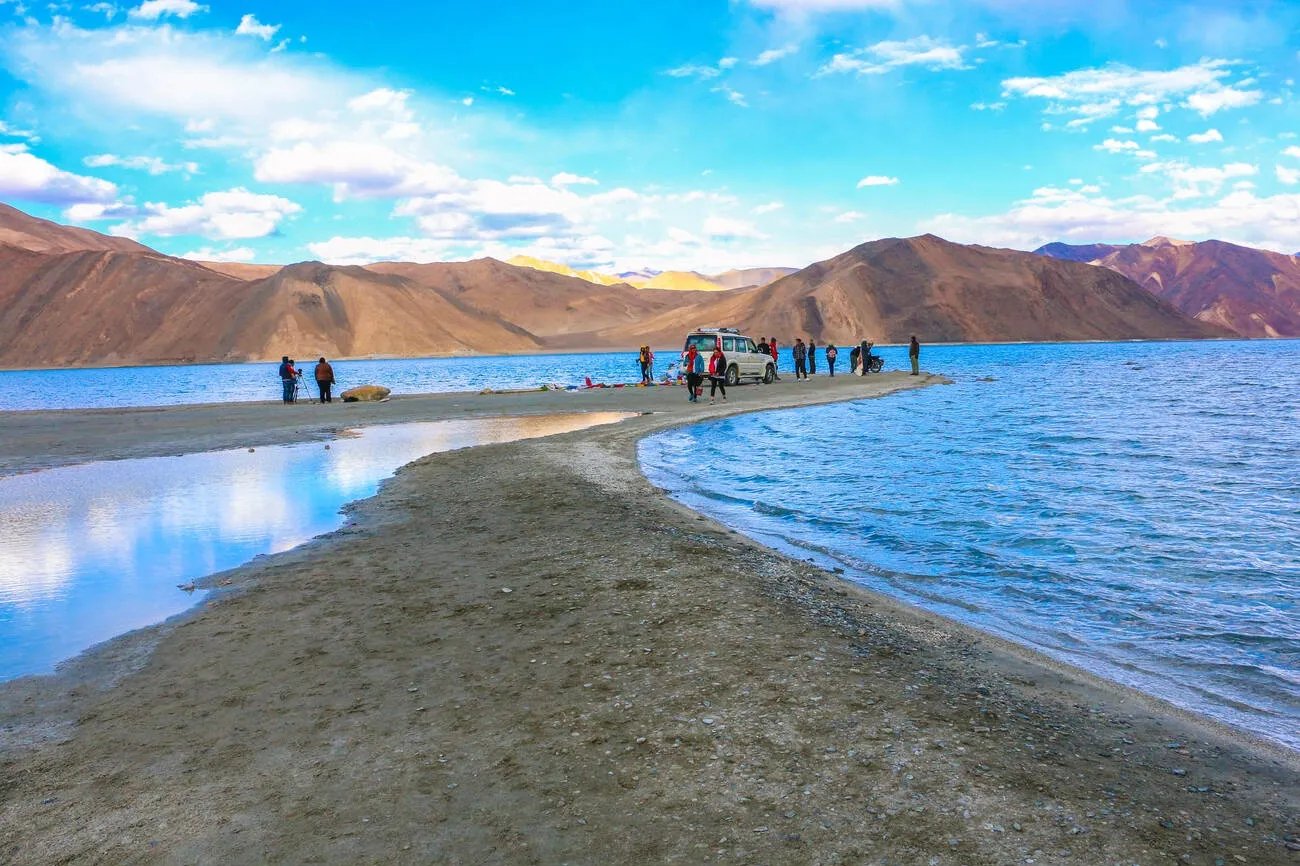 Camp by the Pristine Pangong Lake